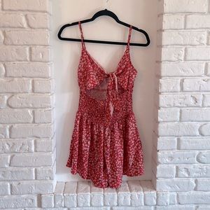 SHEIN tie front Romper